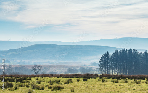 Brecon Beacons Landscape at Early Spring in Wales, UK