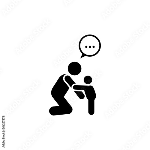 Baby, child, explain, talk icon. Element of parent icon. Premium quality graphic design icon. Signs and symbols collection icon for websites, web design