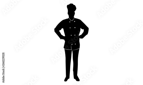 silhouette of restaurant chefs