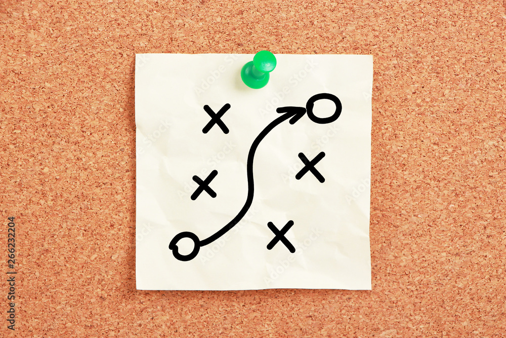 Strategy Concept On Sticky Note Strategy Concept On Sticky Note