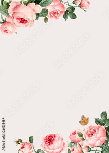 Elegant rosy design space