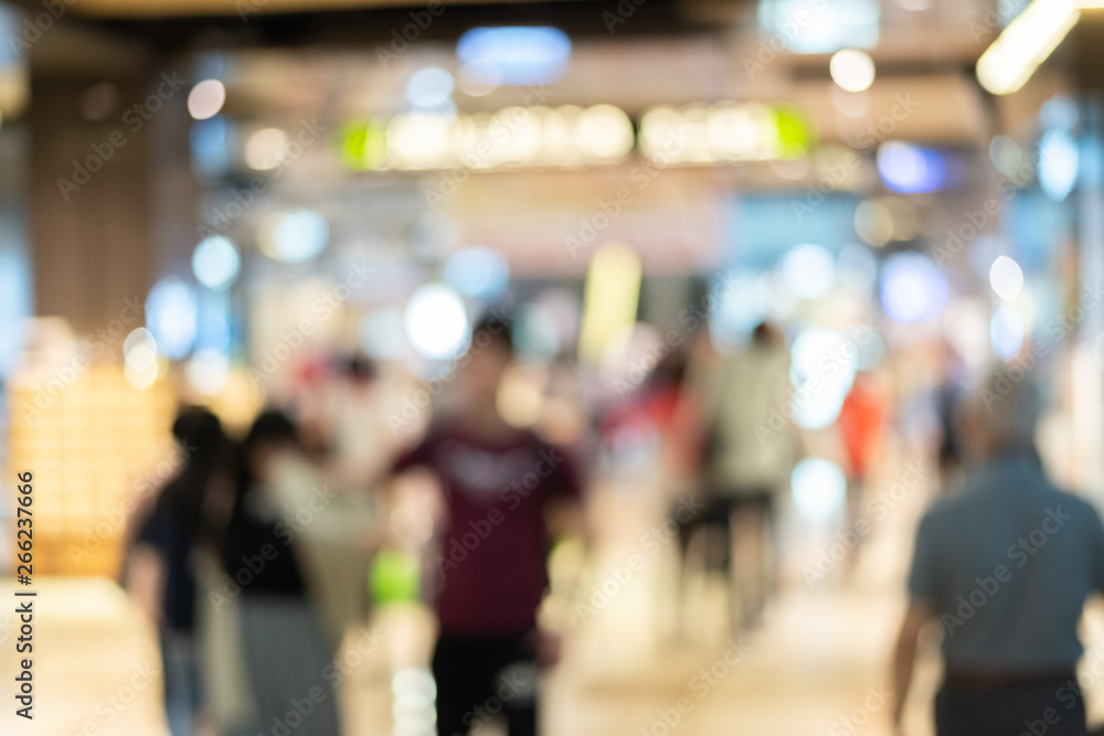 abstract background of shopping mall