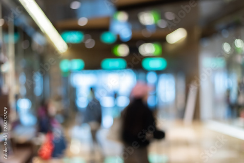 abstract background of shopping mall