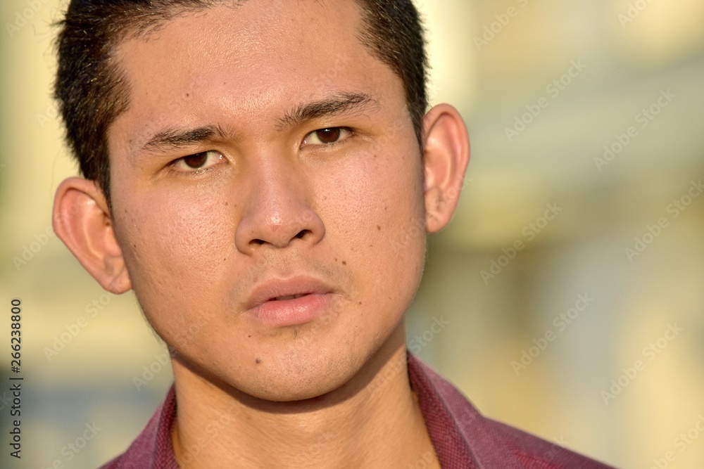 Obraz premium An Unemotional Male Man