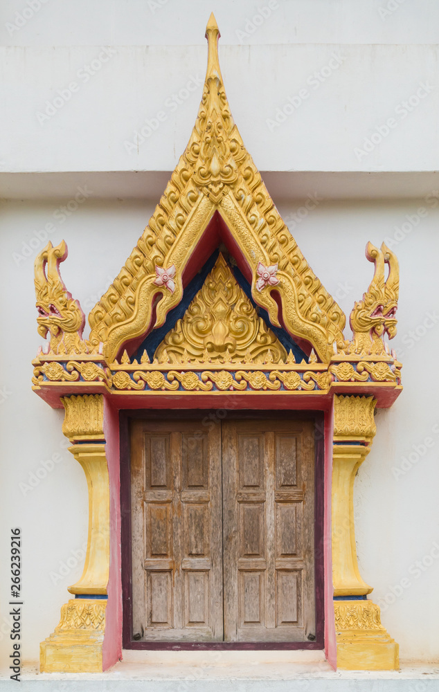 Thai window temple.