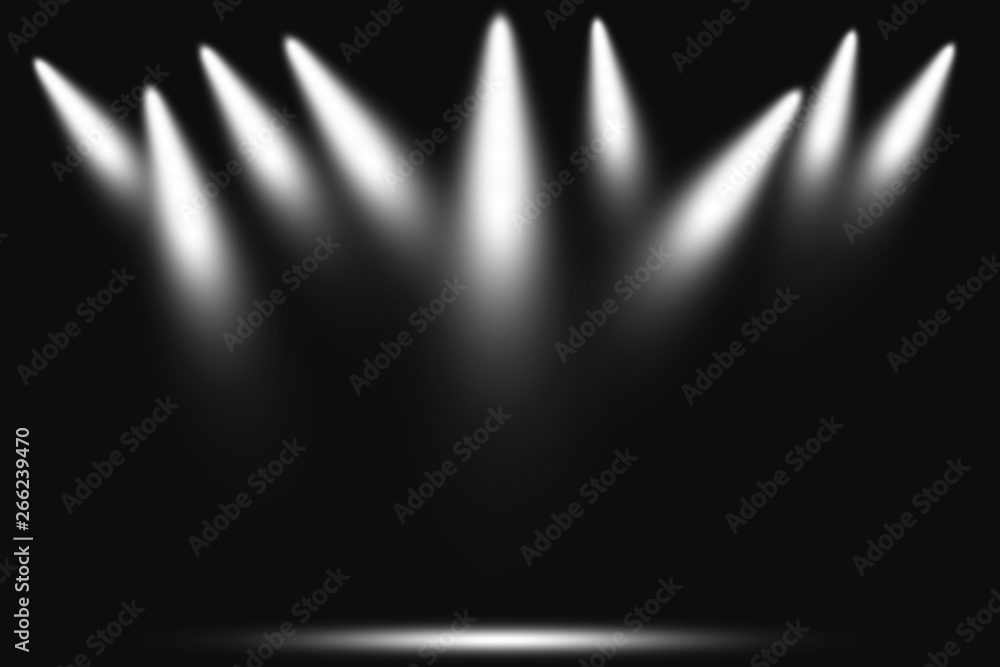 White spotlight on stage dance show night entertainment background. Stock  Photo | Adobe Stock
