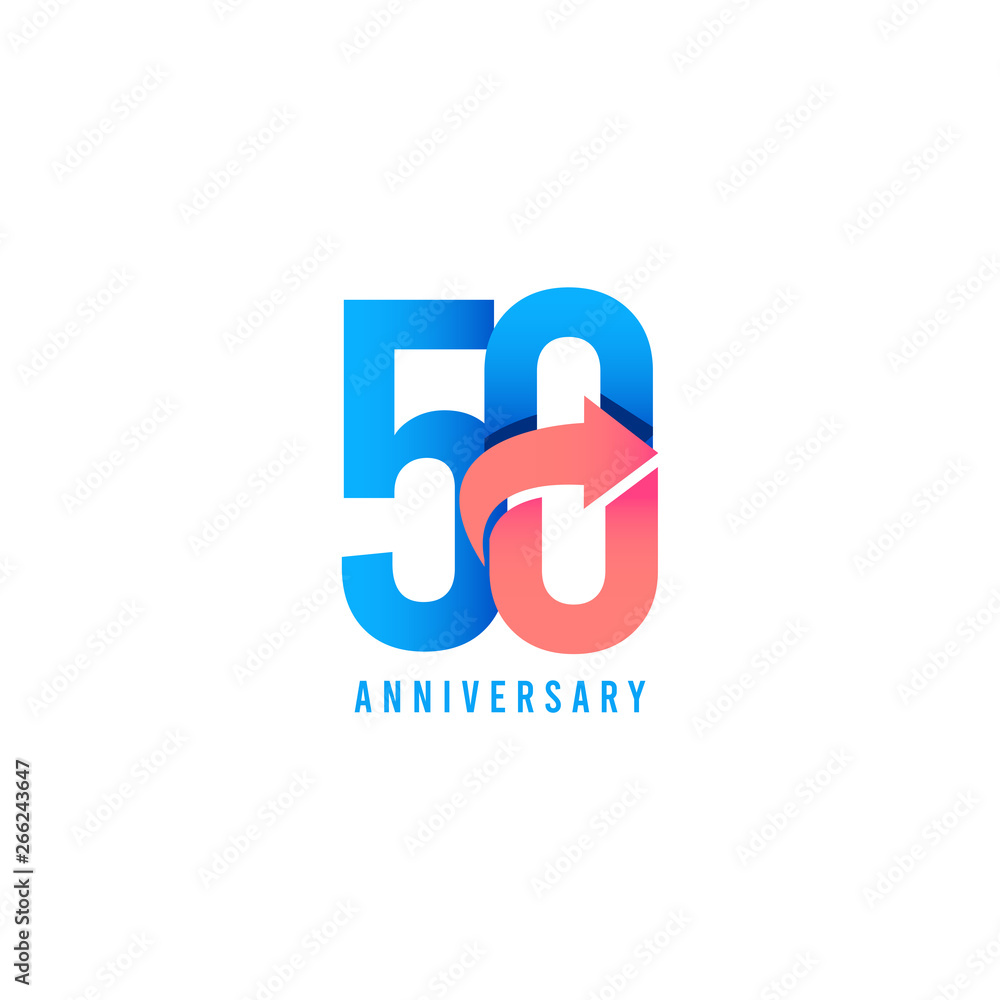 50 Year Anniversary Logo Vector Template Design Illustration 50 Year Anniversary Logo Vector Template Design Illustration