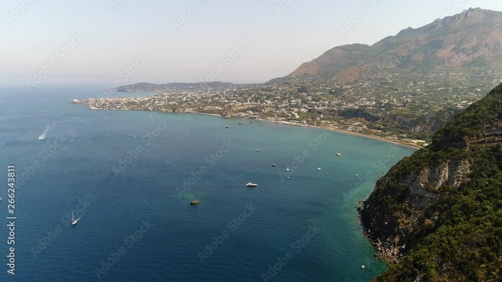 Ischia Forio on the Ischia island. drone aerial Ischia Forio on the Ischia island. drone aerial