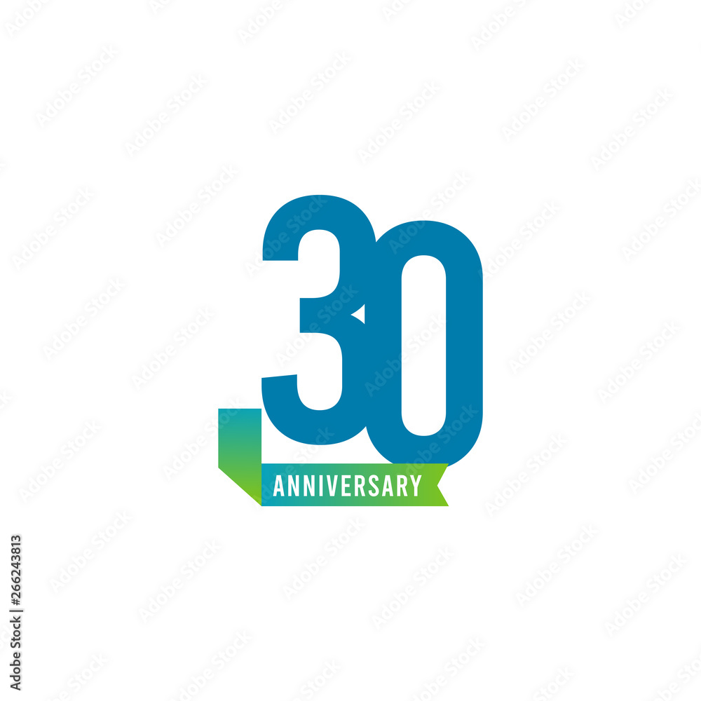 30 Year Anniversary Logo Vector Template Design Illustration 30 Year Anniversary Logo Vector Template Design Illustration
