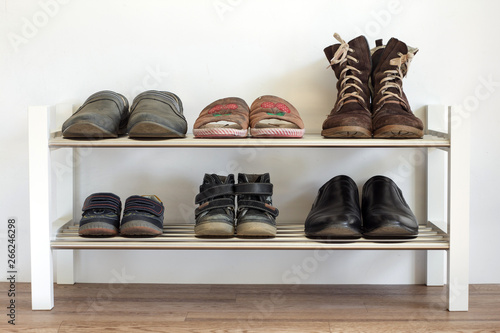 Shoe shelf at home