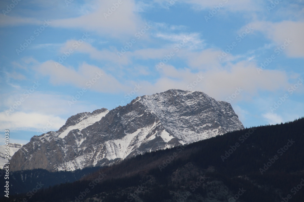 Snowy Peak, Jasper National Park, Alberta Snowy Peak, Jasper National Park, Alberta