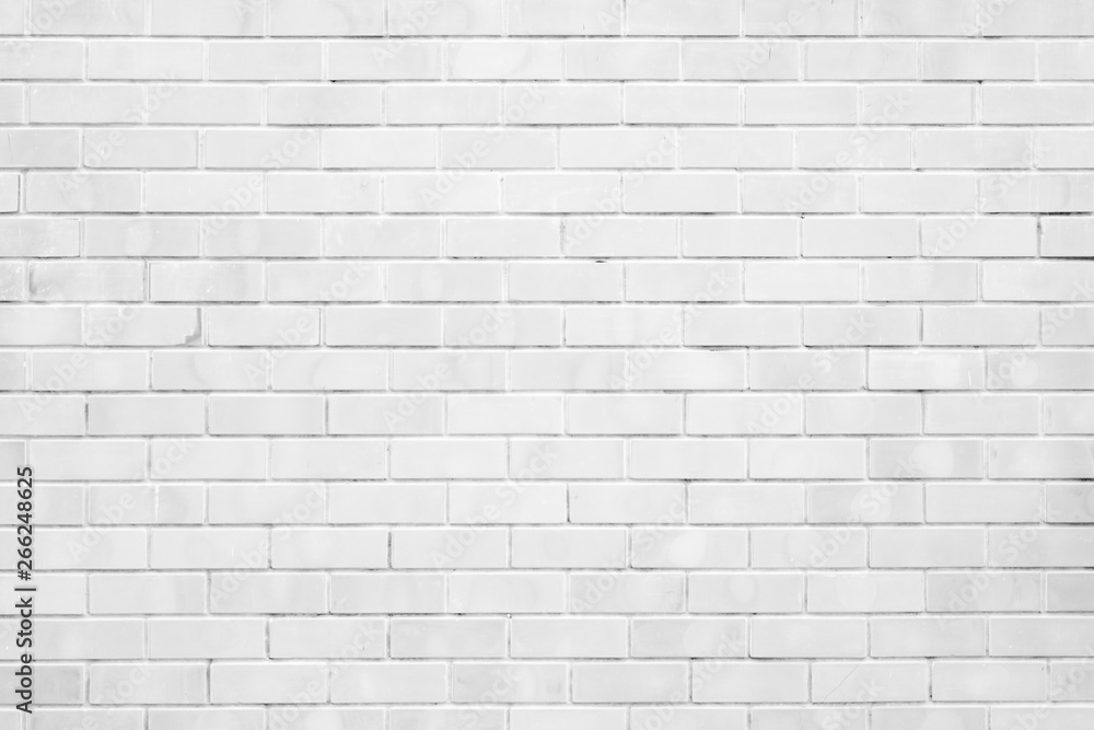 white brick wall texture and background with copy space Stock Photo ...