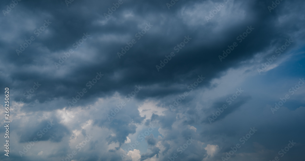 dark storm clouds with background,Dark clouds before a thunder-storm.