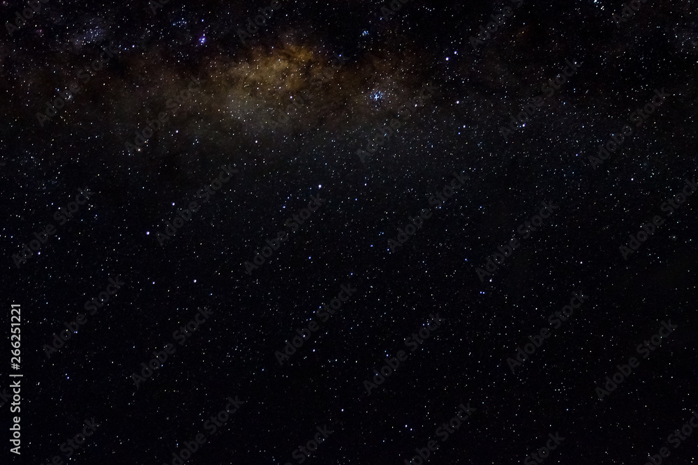 Obraz premium Stars and galaxy outer space sky night universe black starry background of shiny starfield
