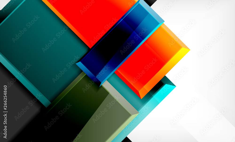 Colorful square and rectangle blocks background Colorful square and rectangle blocks background