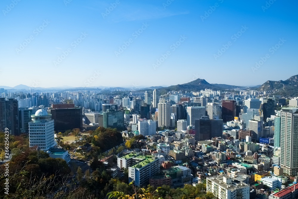 韓国 ソウル 南山 見晴台からの景色 Stock 写真 Adobe Stock