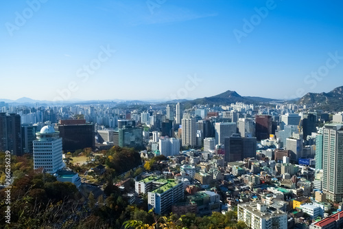 韓国 ソウル 南山 見晴台からの景色