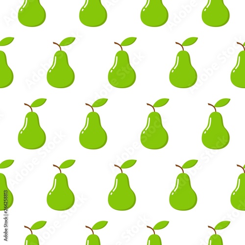 Pretty graphic pears seamless pattern. Cute seamless pattern with pear. Seamless pattern with pears
