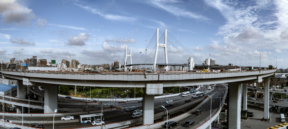 Nanpu Bridge Approach Bridge in Shanghai Nanpu Bridge Approach Bridge in Shanghai