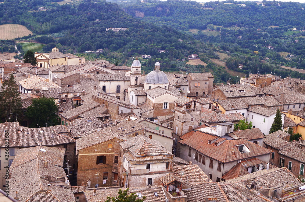 Aerial view of Orvieto, Italy