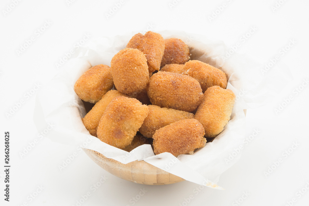 Croquettes isolated chicken