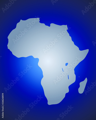 Africa vector colorful map