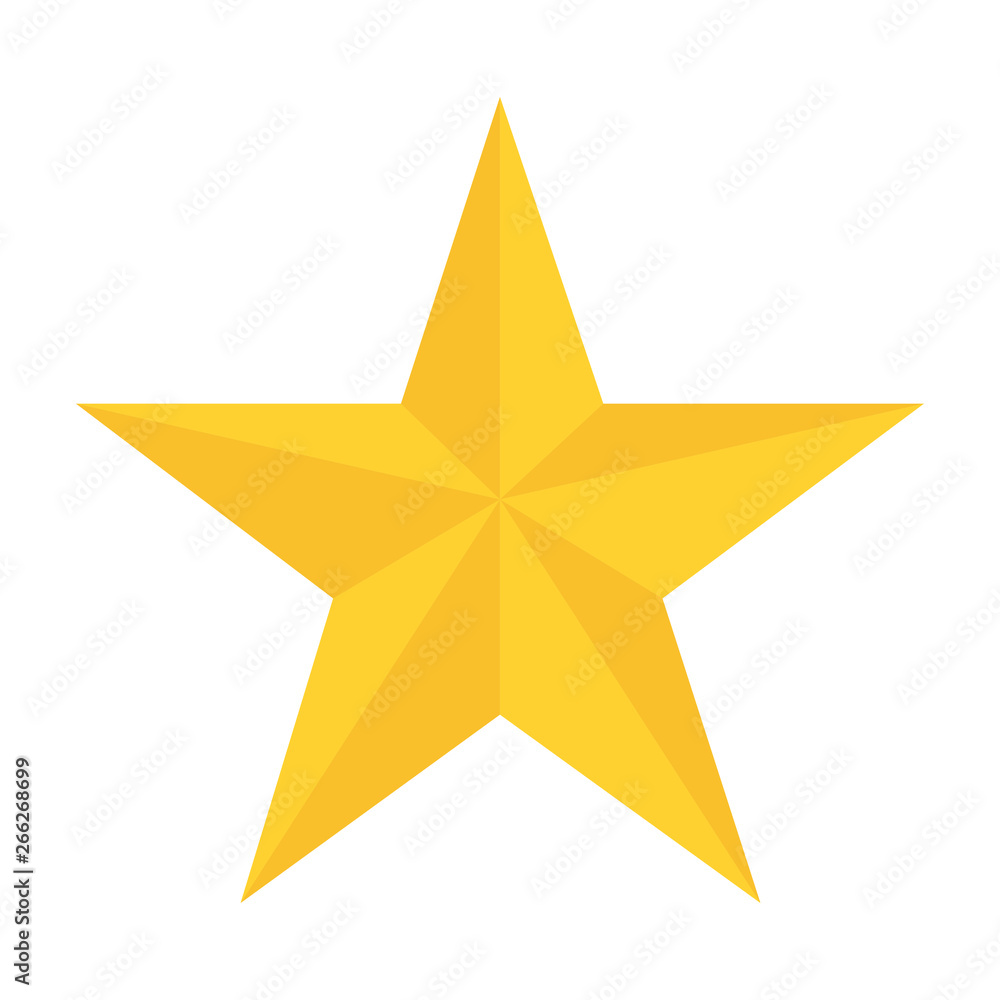 yellow star in flat style white background yellow star in flat style white background