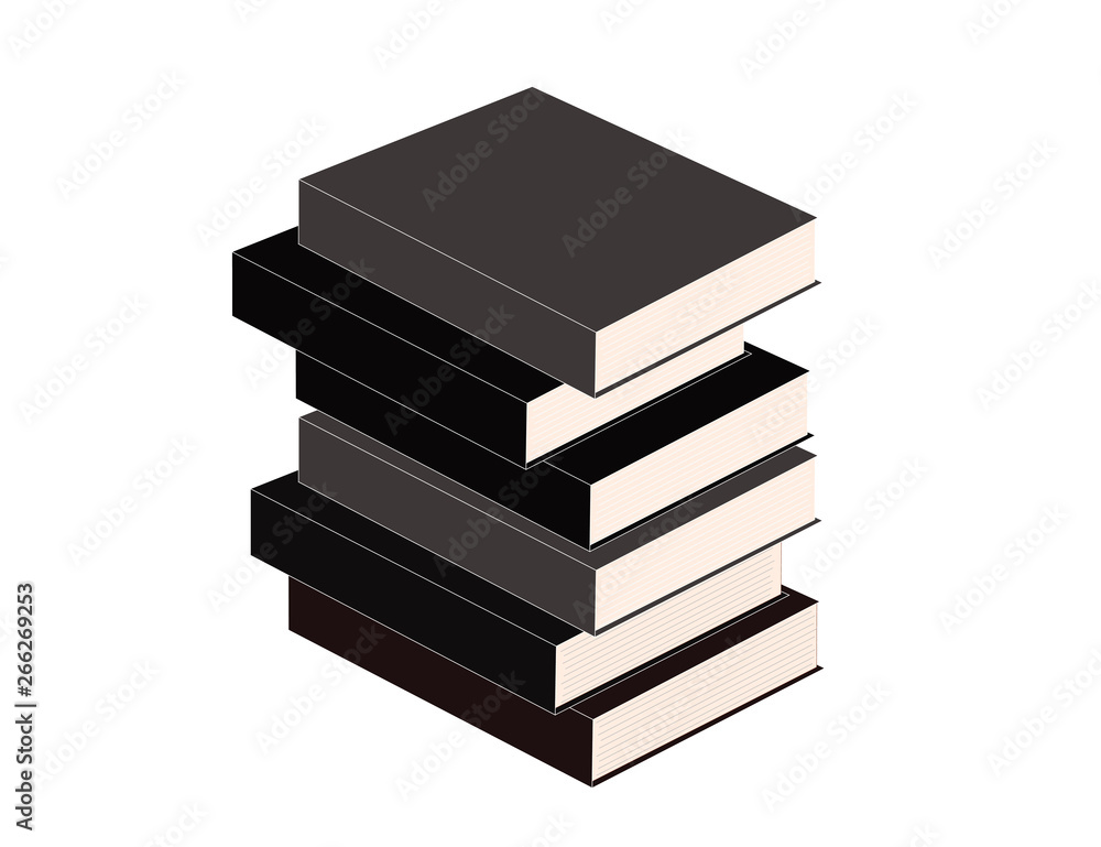 Vector icon of books. Knowledge, education and science. Vector icon of books. Knowledge, education and science.