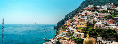 Panorama of amazing Amalfi coast. Positano, Italy photo