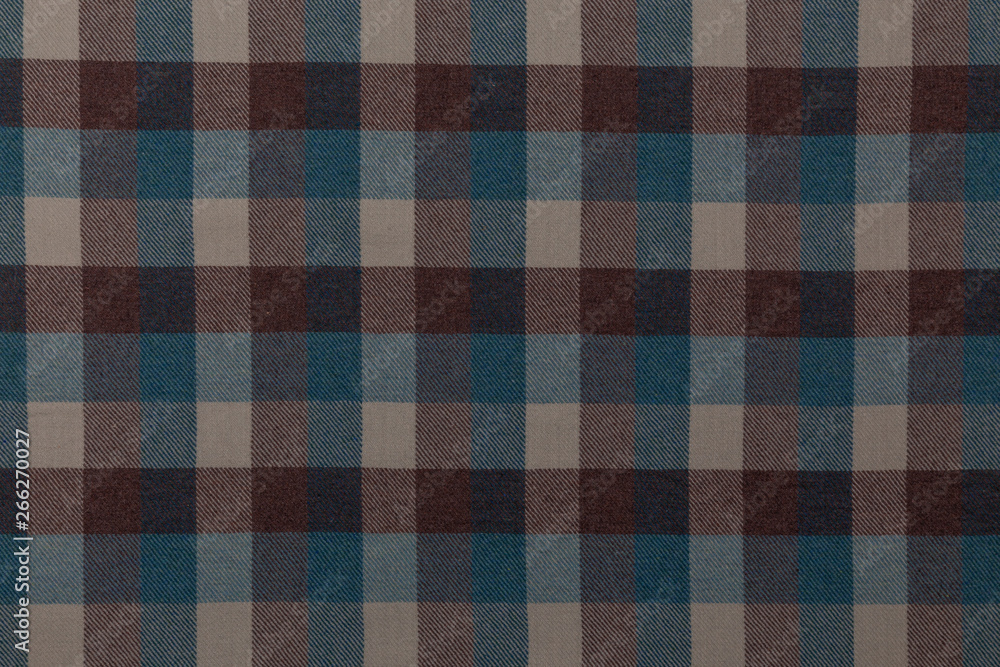 Creative checkered fabric with textile texture background Creative checkered fabric with textile texture background