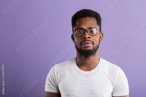 Portrait of handsome young african american man © liliyabatyrova