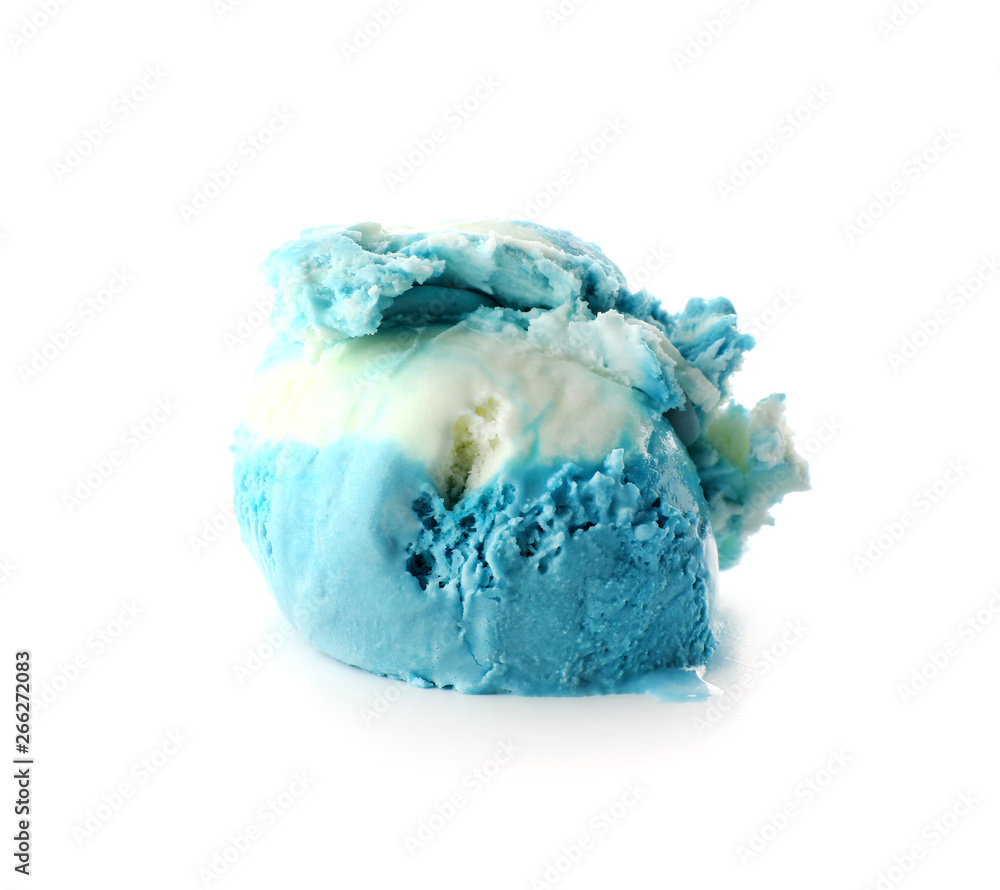 Fototapeta premium Tasty ice cream on white background