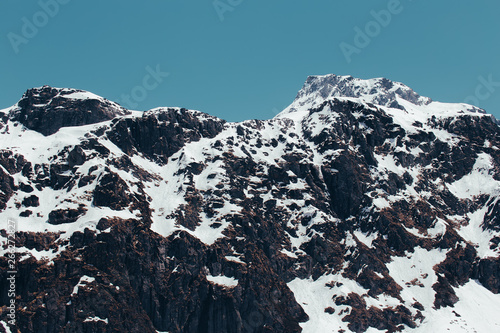 mountains in winter