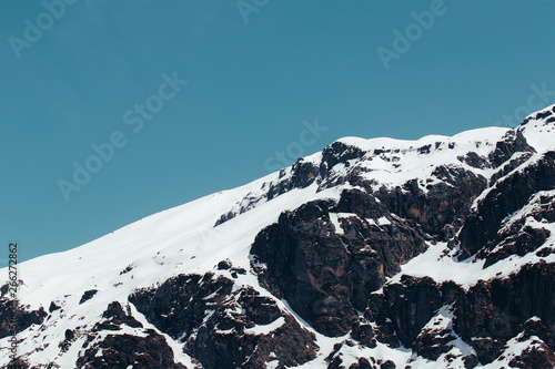 mountains in winter