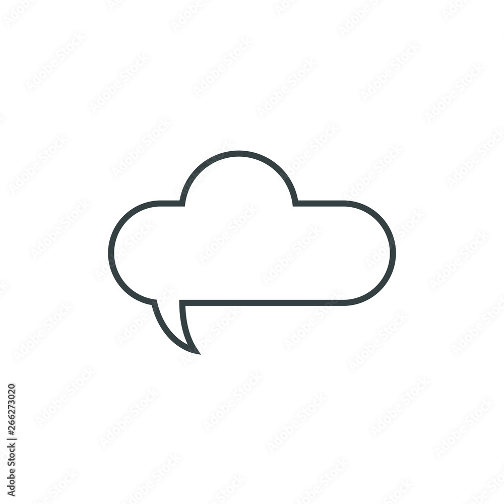 Speech bubble, speech balloon, chat bubble vector icon for apps and websites Speech bubble, speech balloon, chat bubble vector icon for apps and websites