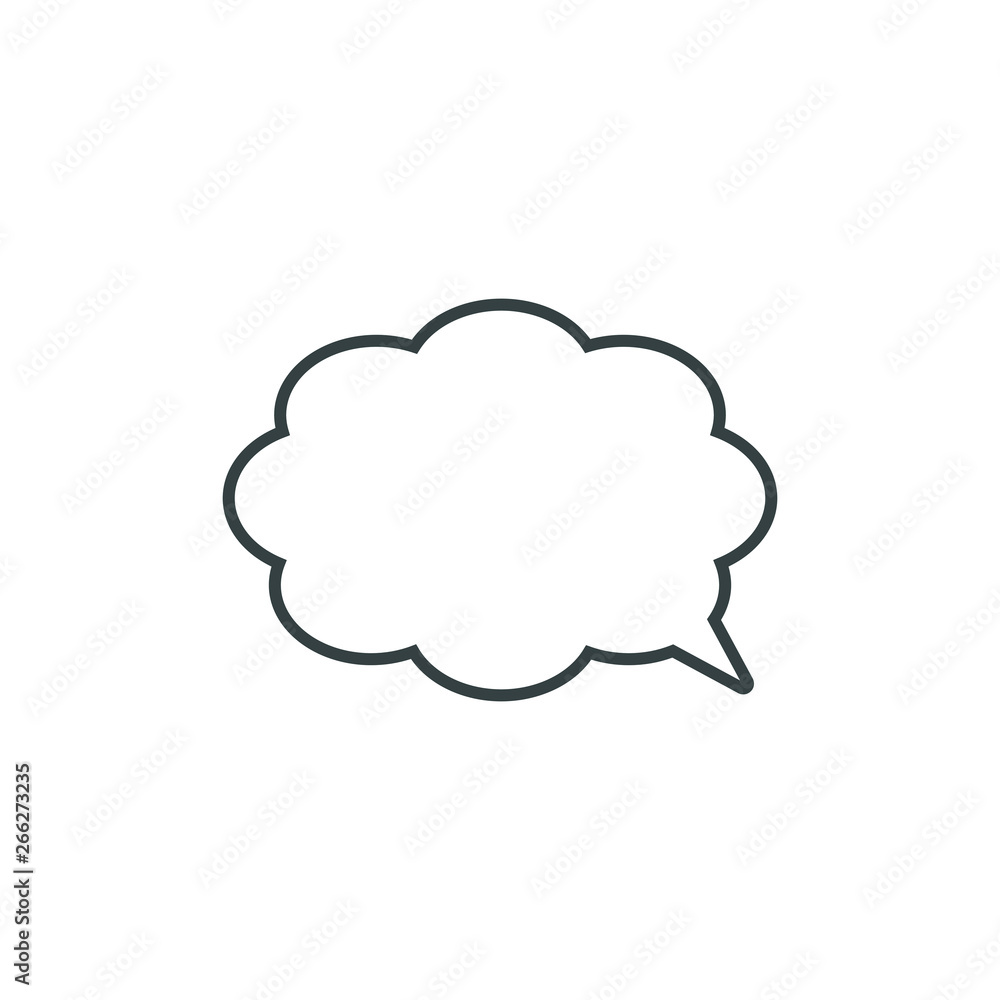Speech bubble, speech balloon, chat bubble vector icon for apps and websites Speech bubble, speech balloon, chat bubble vector icon for apps and websites