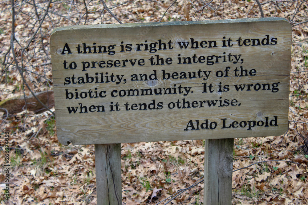 aldo leopold sign