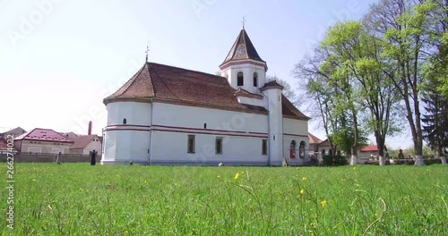 Romanian Orthodox Christian Church from the 17th century, founded by Constantin Brancoveanu, a Romanian master photo