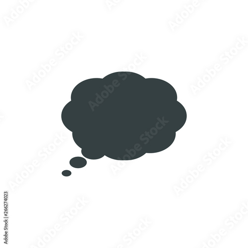 Speech bubble, speech balloon, chat bubble vector icon for apps and websites