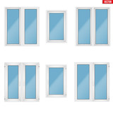 Set of PVC windows