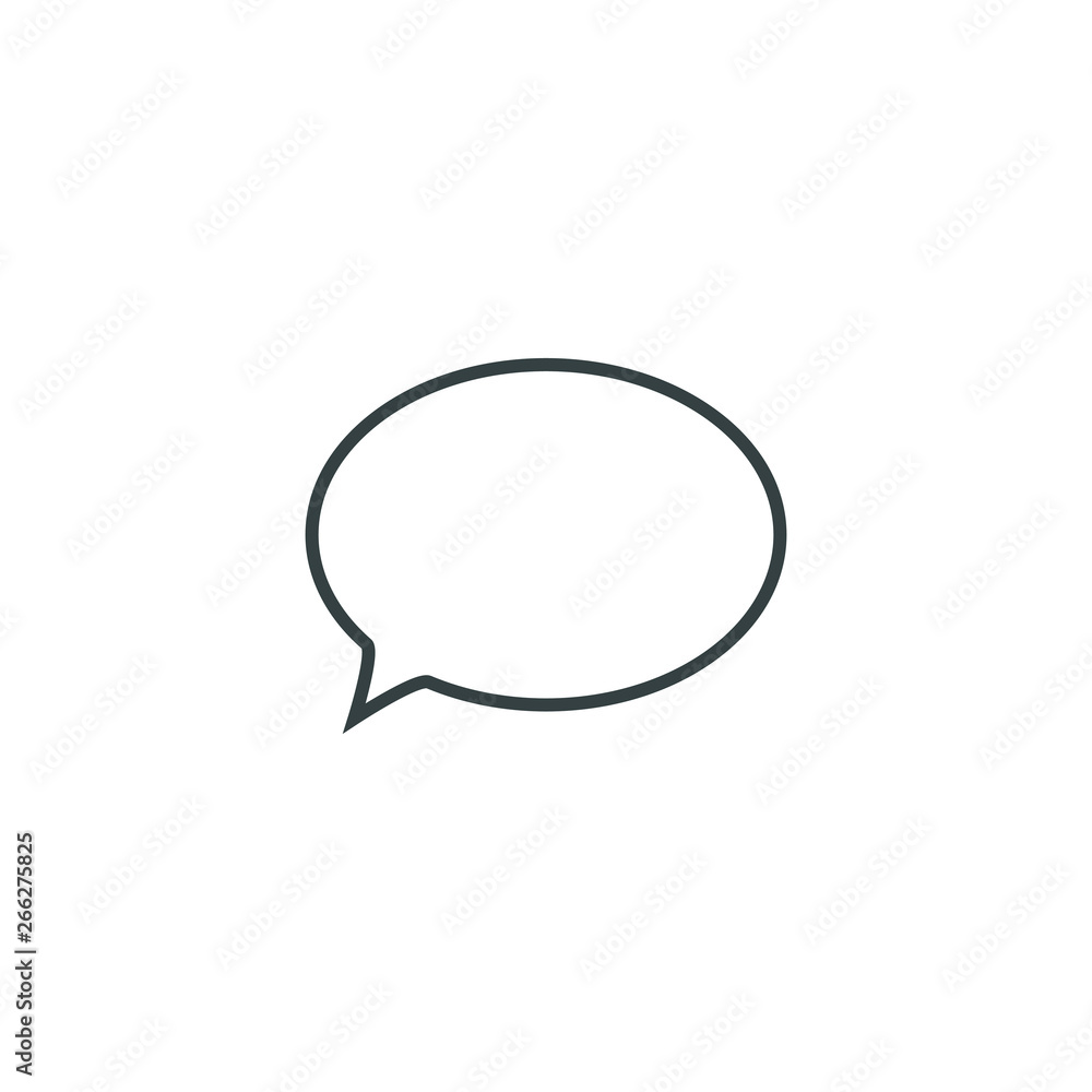 Speech bubble, speech balloon, chat bubble vector icon for apps and websites Speech bubble, speech balloon, chat bubble vector icon for apps and websites