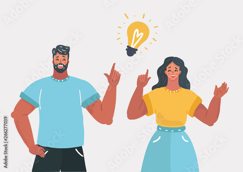 People couple have an idea.