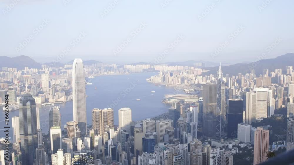 Tripod shoot of victoria harbour from the peak with Canon C100 Clog 11 Tripod shoot of victoria harbour from the peak with Canon C100 Clog 11