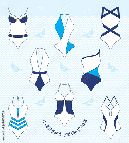 Set of women swimwear