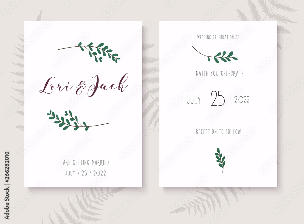 Wedding invitation cards with gold design. Save the date. Wedding timeline. Vector illustration. Wedding invitation cards with gold design. Save the date. Wedding timeline. Vector illustration.