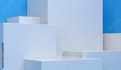 Minimalist abstract background, primitive geometrical figures, trend poster, 3D render ,for the advertized.