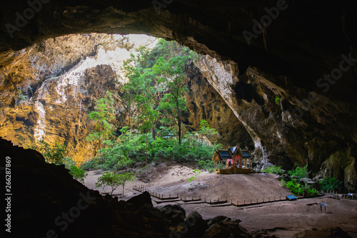 Royal pavilion in Phraya Nakorn cave. photo