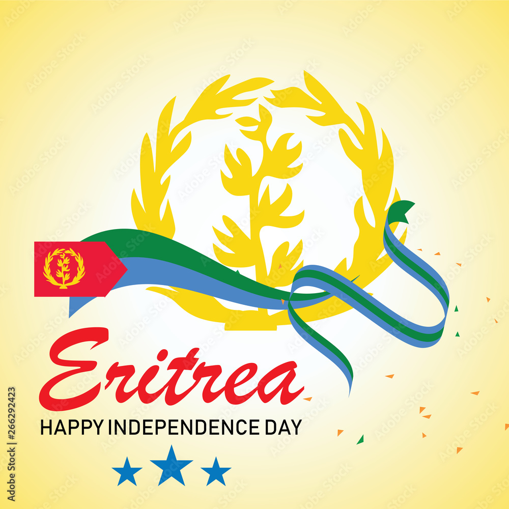 eritrea independence day logo design vector Stock Vector Adobe Stock