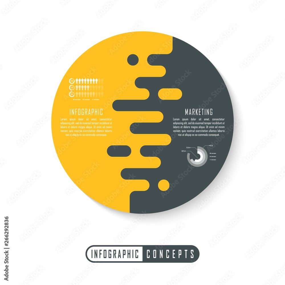 Vector infographics template for chart, diagram, web design ...