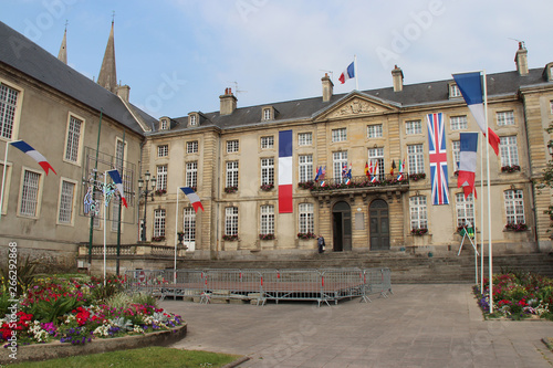 town hall in bayeux (france) photo